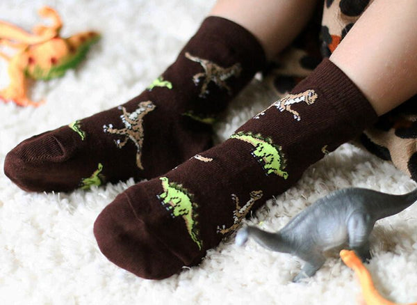 Dinosaur Crew Socks