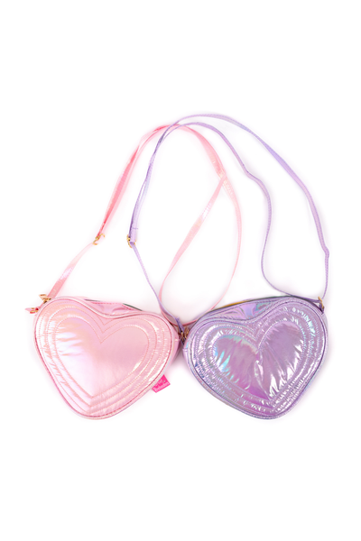 True Heart Cross Body Bag - pink or purple