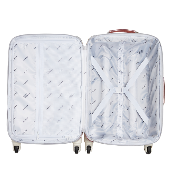 Logan Carry-On Suitcase - Pink/Silver