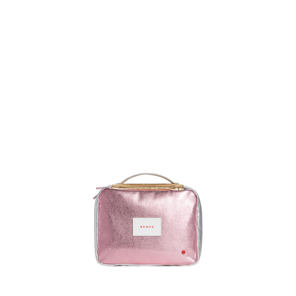 Bensen Toiletry Kit - Pink/Silver