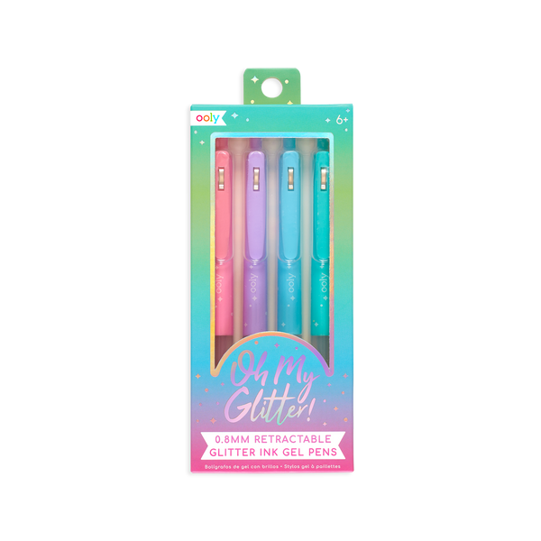 Oh My Glitter! Retractable Gel Pens - Set of 4
