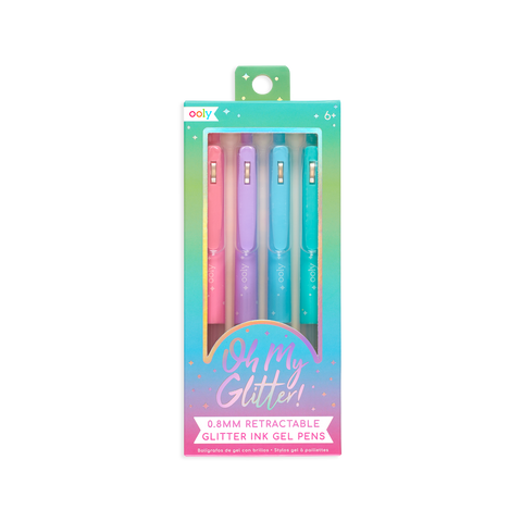 Oh My Glitter! Retractable Gel Pens - Set of 4