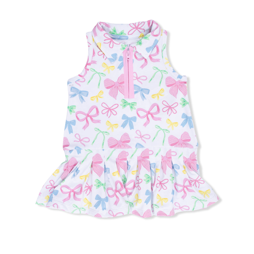 Polo Tennis Dress with Cartwheel Short - Sweet Bows