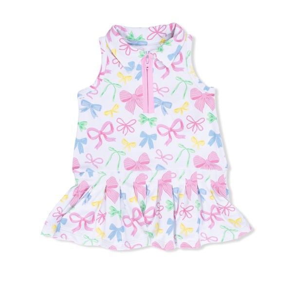 Polo Tennis Dress with Cartwheel Short - Sweet Bows
