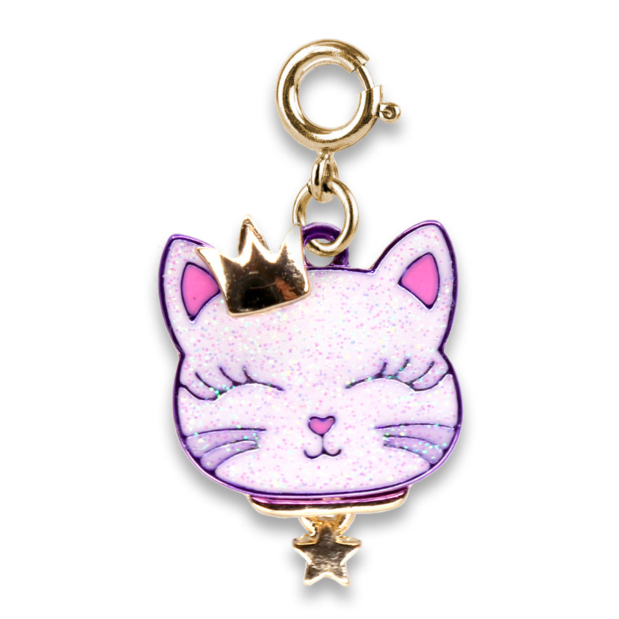 Gold Princess Kitty Charm