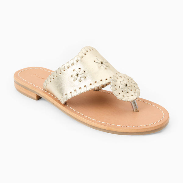 Jack Rogers Girls Jacks Flat - Platinum