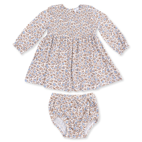 Caitlyn Smocked Bodice Dress & Bloomer - Hazel Floral
