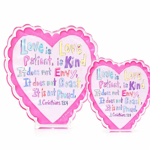 "Love Heart" Acrylic Mini Shelfie