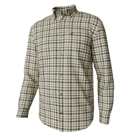 Hadley Luxe Long Sleeve Button Down - Horton Plaid, Cream