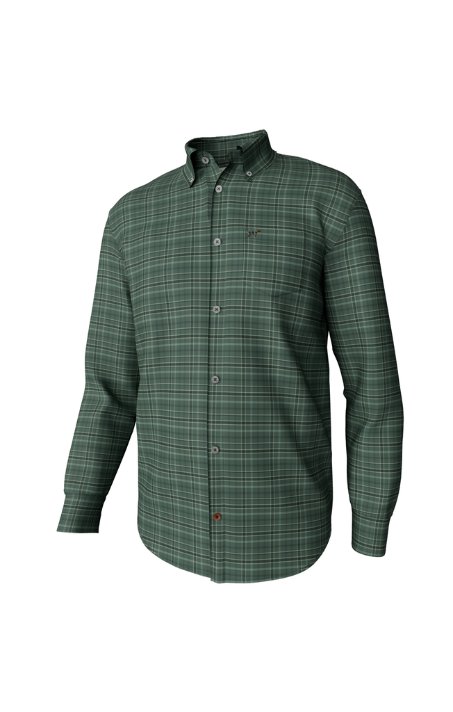 Hadley Luxe Long Sleeve Button Down - Horton Plaid, Green