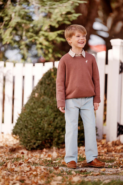 Isaac's Sweater - Gray Bay Brown