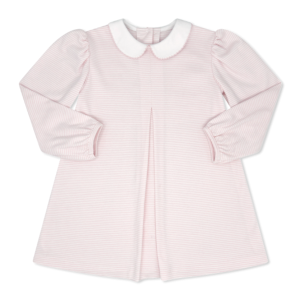 Caroline Dress - Pensacola Pink Ministripe