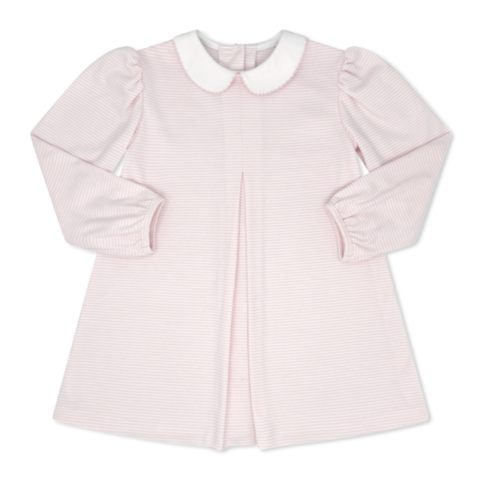 Caroline Dress - Pensacola Pink Ministripe