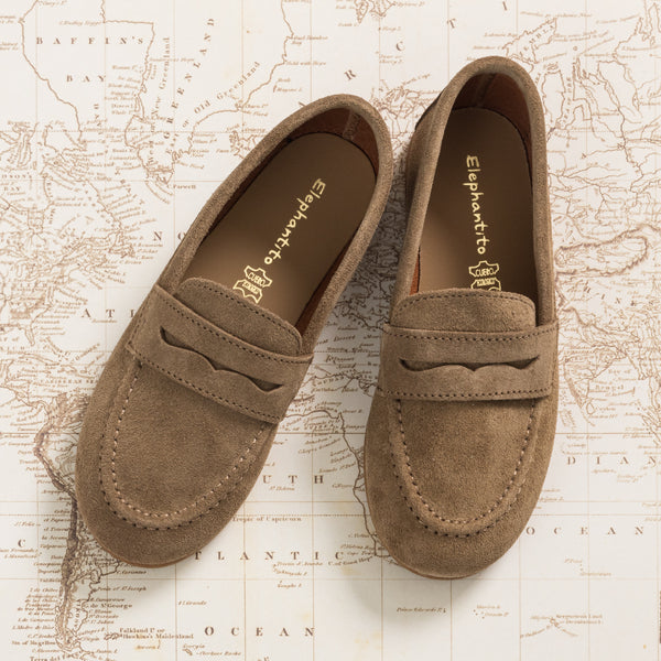 Suede Penny Loafer - Toffee