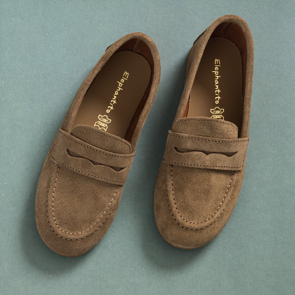 Suede Penny Loafer - Toffee