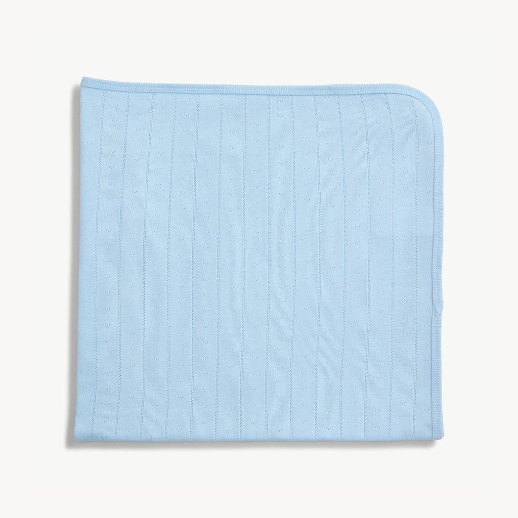 Love Lines Baby Blanket, blue