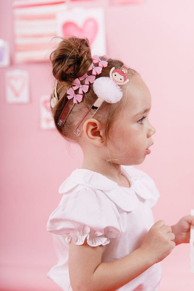 Bows Satin Pink Headband