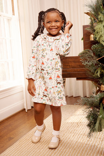 Ramona Ruffle Dress - 12 Days of Christmas