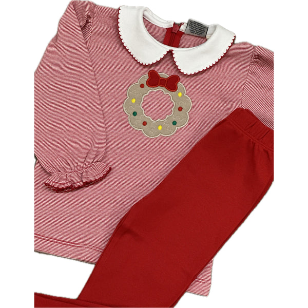 Wreath Applique Legging Set