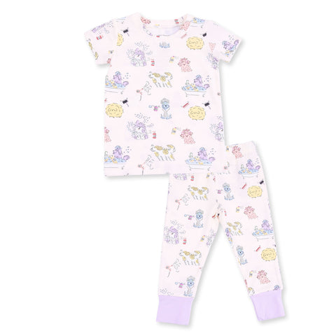 Short Sleeve Loungewear Set - Spa Dogs