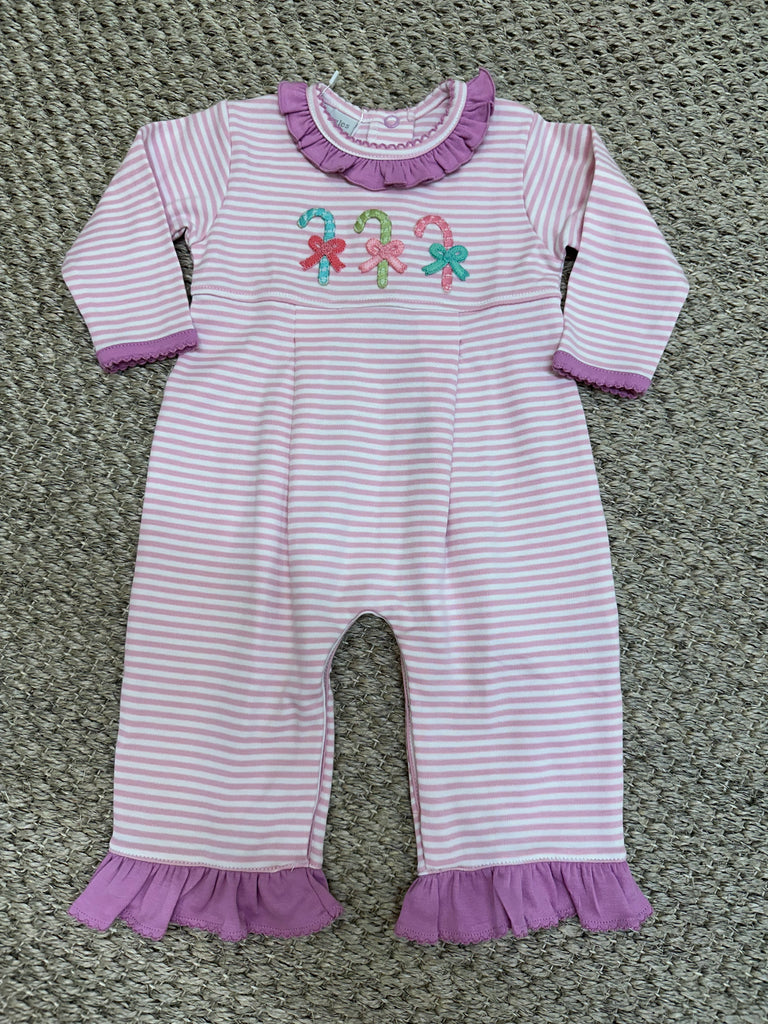 Pastel Candy Canes Coverall