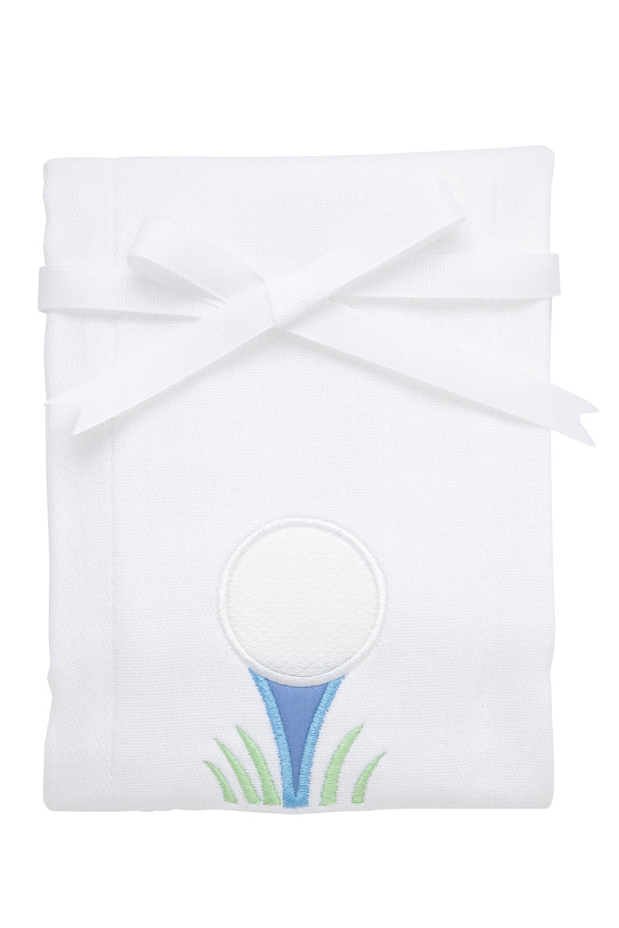Golf Applique Burp Cloth