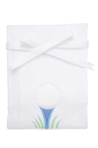 Golf Applique Burp Cloth