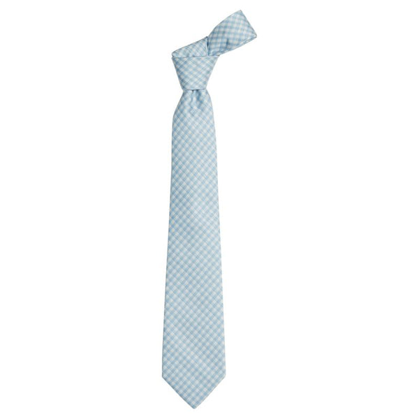 Neck Tie - Light Blue Gingham