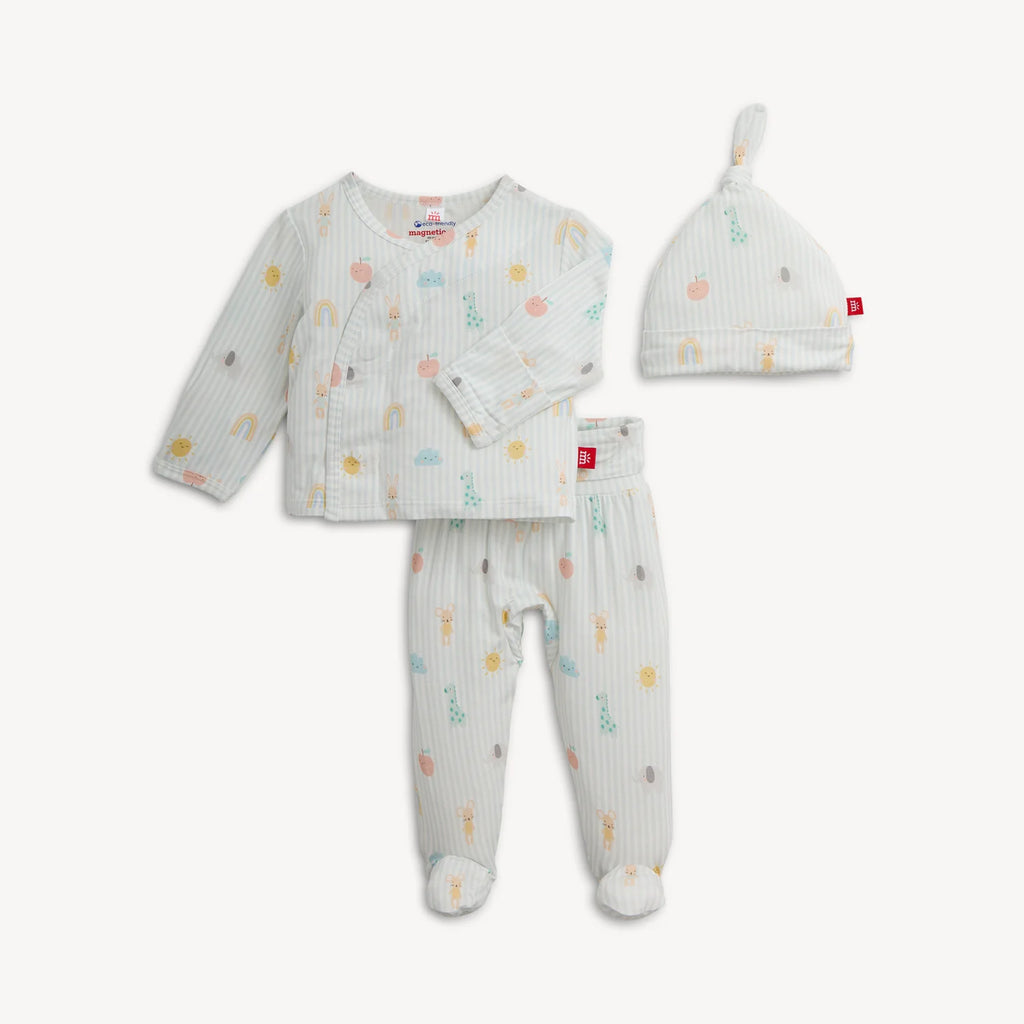 Magnetic Take-Me-Home Kimono Set - Lullaby Sky Blue