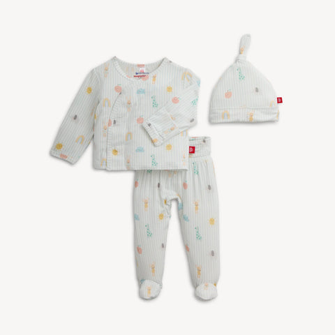 Magnetic Take-Me-Home Kimono Set - Lullaby Sky Blue