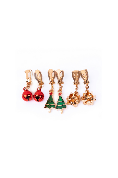 Snowman Clip On Earrings