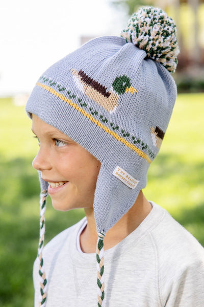 Parrish Pom Pom Hat - Sarasota Sky/Ducks