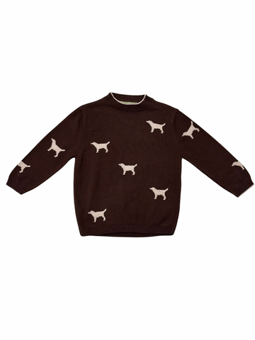 Chocolate/Sand Lab Sweater