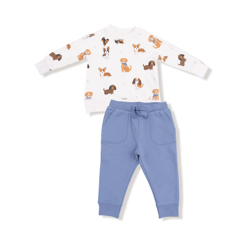 Raglan Sweatshirt & Jogger Set - Best Friend Dogs