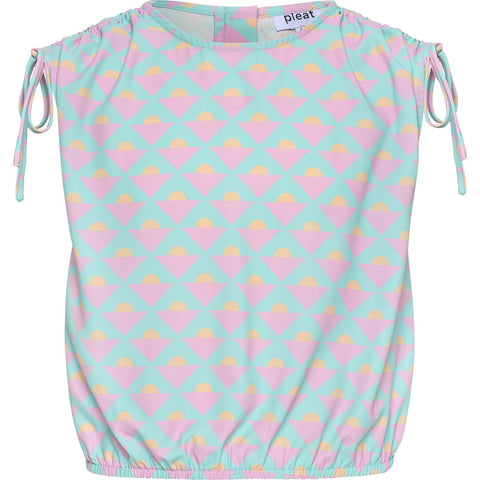 Emma Top with Ties - Abstract Horizon