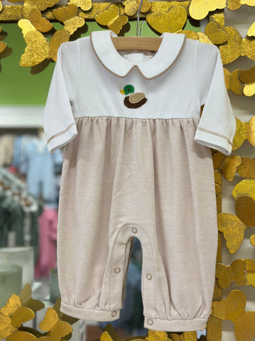 LS Peter Pan Romper - Mallard