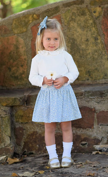 Ruffle Collar Blouse, ivory