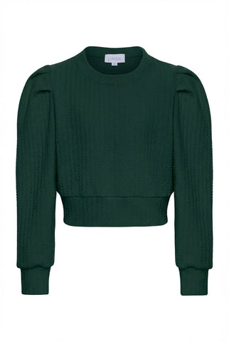 Jane Textured Sweatshirt - Hunter