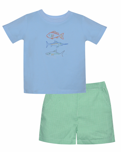 Fishing Rodeo Short Set