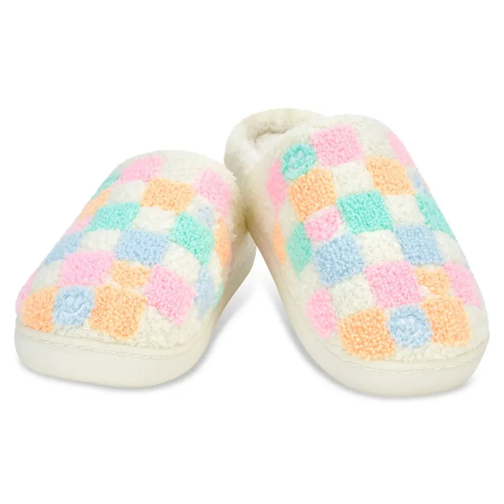 Pretty Smile Check Slippers