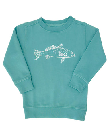 Seafoam Green Trout Sweatshirt