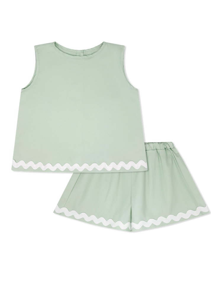 Reagan Ric Rac Set - Seaside Mint