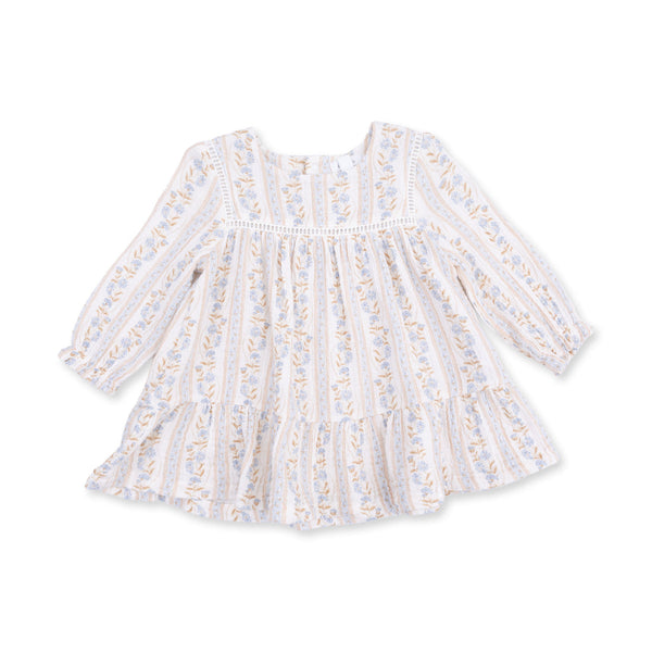 Puffed Long Sleeve Tiered Dress & Leggings - Catarina Floral