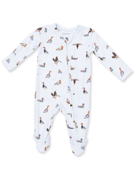 2 Way Zipper Footie - American Ducks