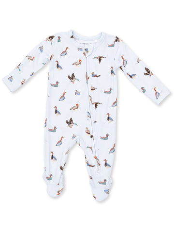 2 Way Zipper Footie - American Ducks