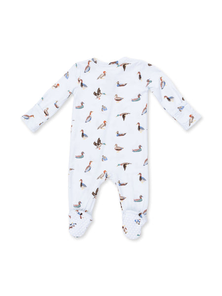 2 Way Zipper Footie - American Ducks