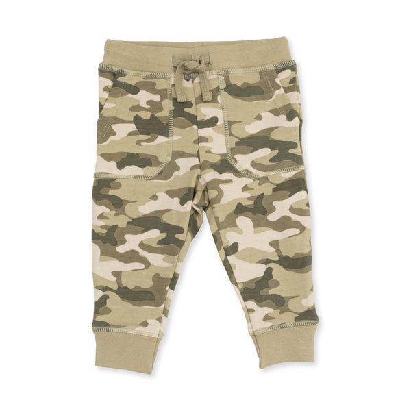 Half Zip Sweatshirt and Jogger Set - Camo French Terry