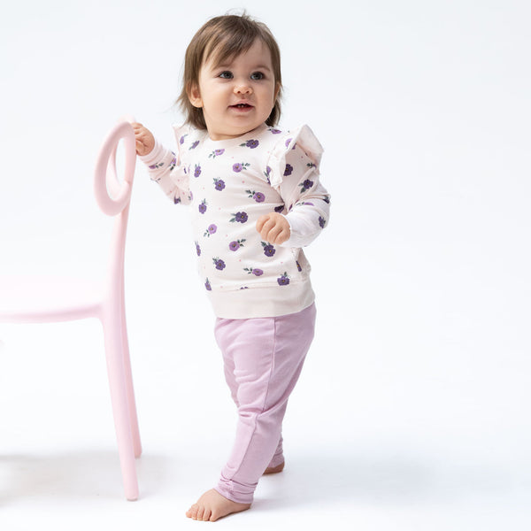 Ruffle Sweatshirt and Legging Set - Violetta Floral