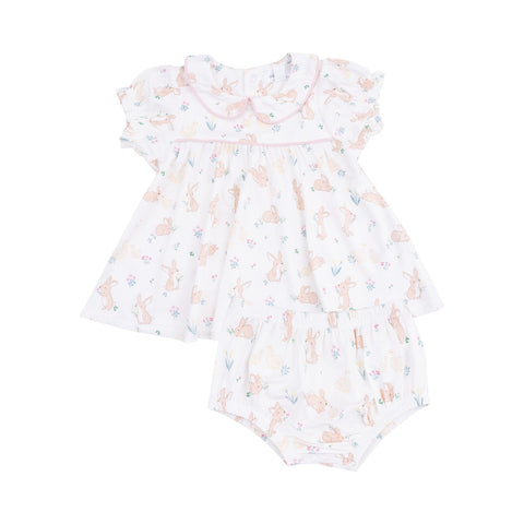 Classic Puff Sleeve Baby Doll Dress - Bunny and Duck