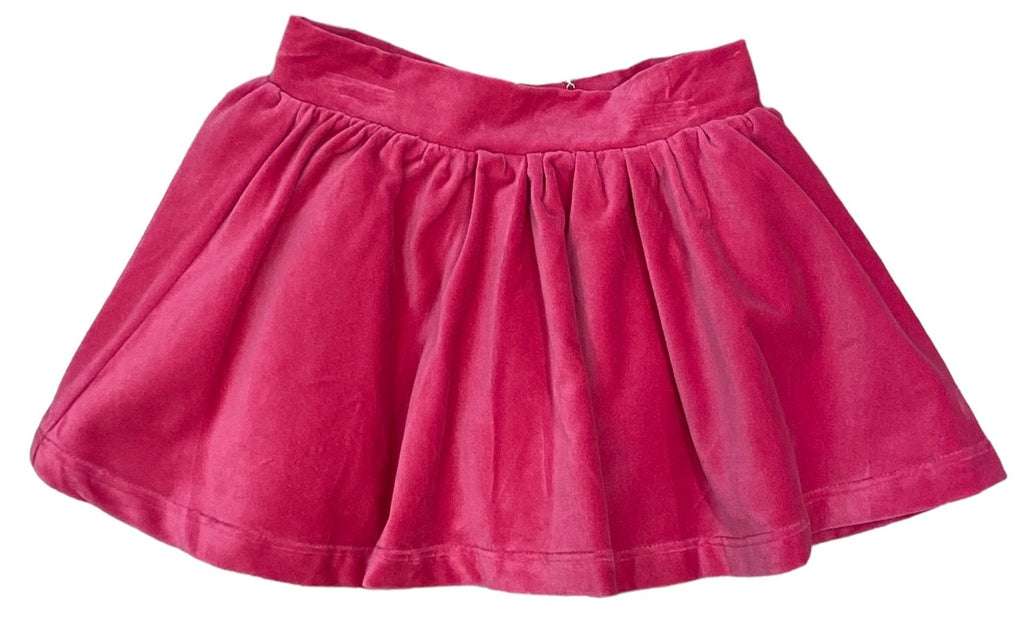 Sophie Pink Velvet Skirt